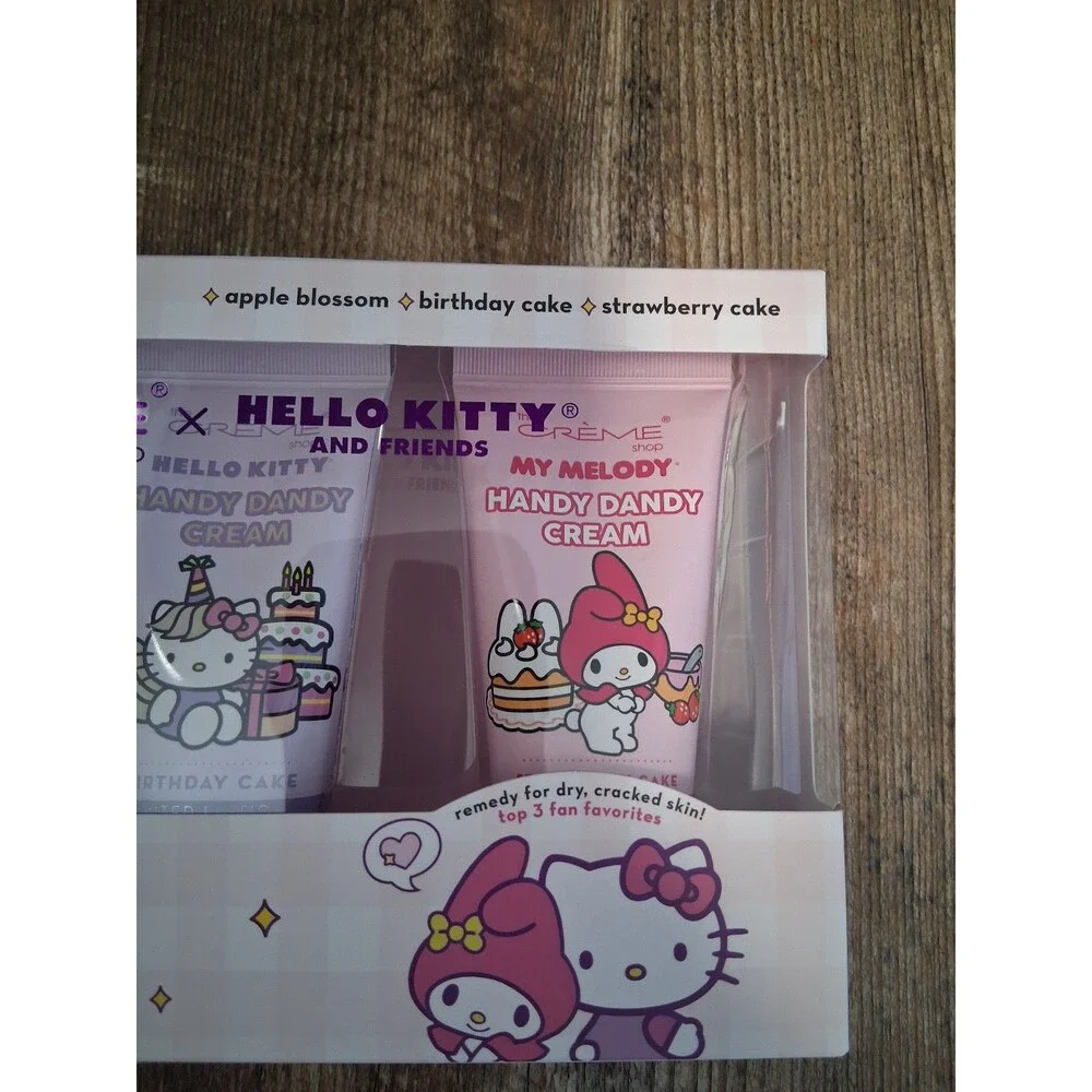 NIB The Crème Shop x Hello Kitty Limited Edition Hand Cream/Crème Trio